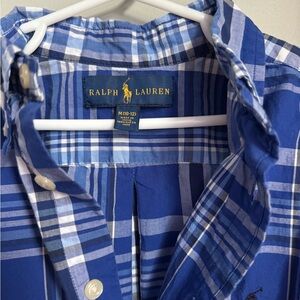Ralph Lauren Blue Plaid Boys Shirt